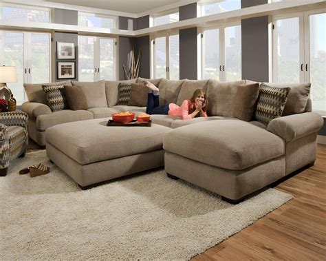 sectional couch with large ottoman